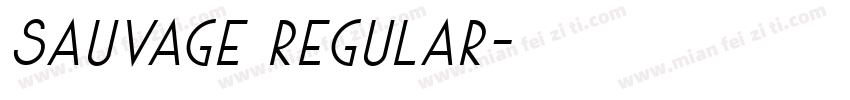 Sauvage Regular字体转换